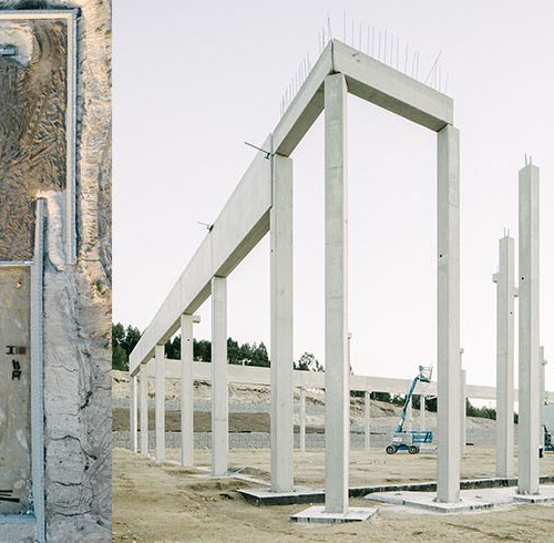 Concrete structure going up