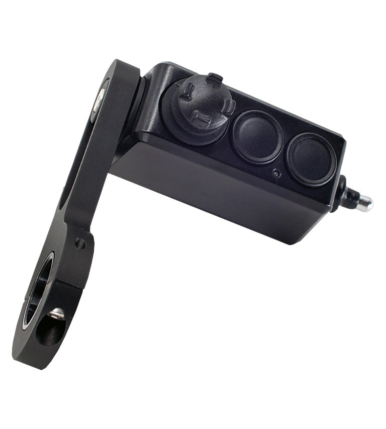 DMD Remote 2 Bracket Edition on its handlebar bracket