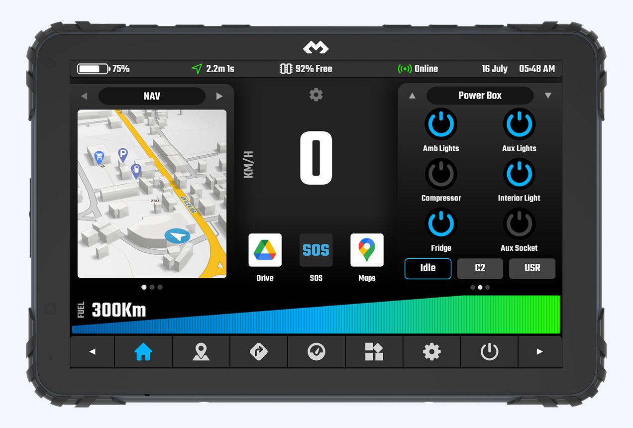 Integrated into your navigation